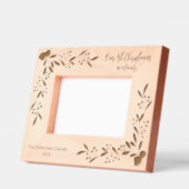 Unsere 1. Weihnachtszeit als Personalisierte Famil Geätzte Rahmen (Links)