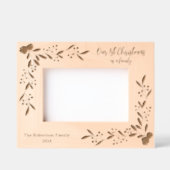 Unsere 1. Weihnachtszeit als Personalisierte Famil Geätzte Rahmen (Vorderseite)