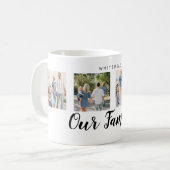 Unsere 4-Foto-Kundennachricht Kaffeetasse (Vorderseite Links)