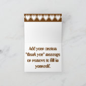 Unsere 8-Bitherzen in der Schokolade danken Ihnen Dankeskarte (Innenseite)