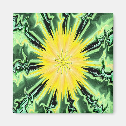 Unsere Abstrakte Sonne.... Magnet (Vorne)