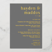 Unsere aktuelle ECHTFOIL MODERNE Wedelkarte Folieneinladung (Vorderseite)