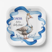 Unsere Alberne Gans verwandelt einen Jungen zum Ge Pappteller (Vorderseite)