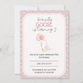 Unsere Alberne Gänsegeburtseinladung Einladung (Vorderseite)