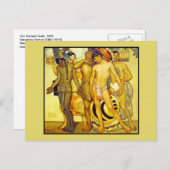 Unsere alten Götter von Saturnino Herran Postkarte (Vorne/Hinten)