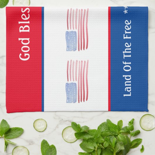 Unsere amerikanische Flagge Geschirrtuch (Gefaltet)