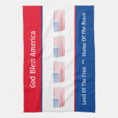 Unsere amerikanische Flagge Geschirrtuch (Vertikal)