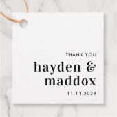 Unsere Augenblicklich EDITABLE FARBTags Gastgesche Geschenkanhänger (Vorderseite)