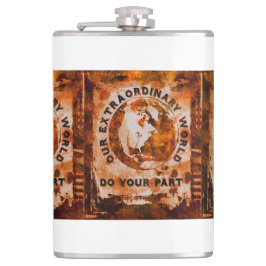 Unsere außergewöhnliche Welt Flachmann