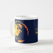 "Unsere außergewöhnliche Welt" Kaffeetasse (Vorderseite Links)