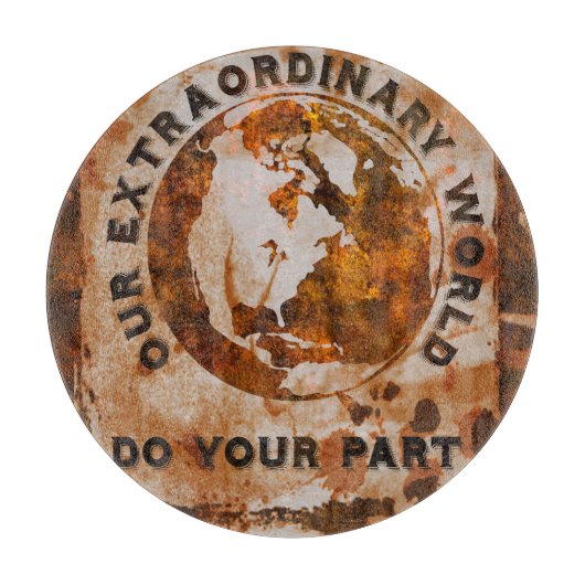 Unsere außergewöhnliche Welt Schneidebrett (Vorderseite)