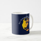 Unsere außergewöhnliche World Coffee Tasse (VorderseiteRechts)
