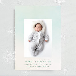 unsere Babygeburt mit Regenbogen-Foto Ankündigung