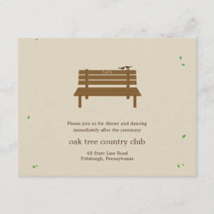 Unsere Bankett-Hochzeitskarte Begleitkarte