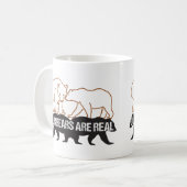 Unsere Bären sind echt.w Kaffeetasse (Vorderseite Links)