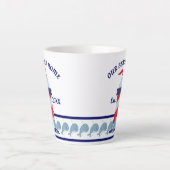 Unsere Beach Zuhause, Lighthouse Milchtasse (Vorderseite)