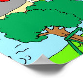 Unsere belebte Nachbarschaft Poster (Ecke)