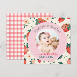 Unsere Berry Sweet Birthday Flat Dankeskarte