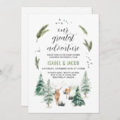 Unsere Beste Adventure Baby-Dusche Einladung (Vorne/Hinten)