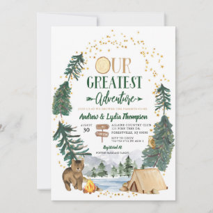 Unsere Beste Adventure Baby Shower Einladung