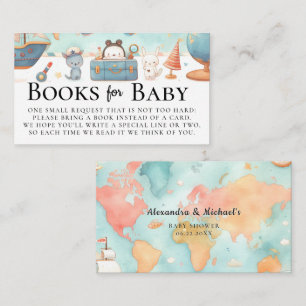 Unsere Beste Adventure Map Books Card Baby Dusche Begleitkarte