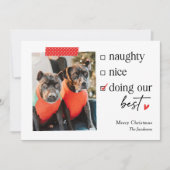 Unsere beste EDITABLE FARBEN Weihnachtskarte Feiertagskarte (Vorderseite)