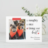 Unsere beste EDITABLE FARBEN Weihnachtskarte Feiertagskarte (Stehend Vorderseite)