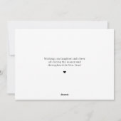 Unsere beste EDITABLE FARBEN Weihnachtskarte Feiertagskarte (Rückseite)