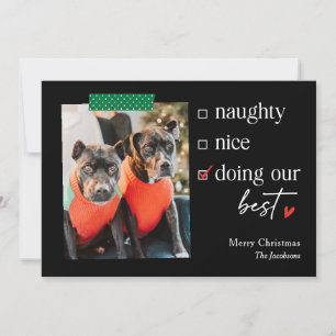 Unsere beste EDITIERBARE FARBE Weihnachtskarte Feiertagskarte