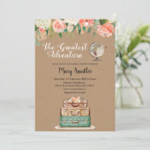 Unsere Beste Erlebnisdusche Einladung (Stehend Vorderseite)