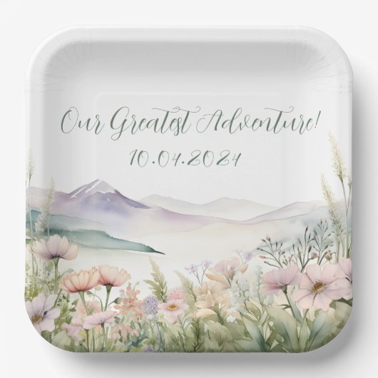 Unsere beste Erlebnisdusche Pappteller (Vorderseite)