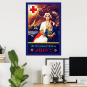Unsere Beste Mutter ~ Vintage Krankenschwester ~ W Poster (Heimbüro)
