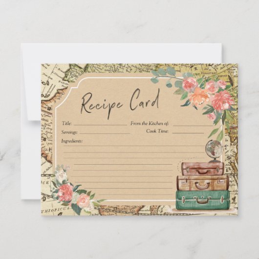 Unsere Beste Rezept-Karte Einladung (Vorderseite)