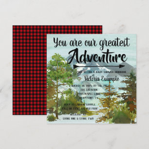 Unsere Besten Adventure Baby Shower Inivations Einladung