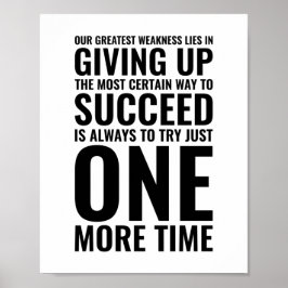 Unsere bestste Schwäche | Motivierend Angebot Poster