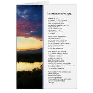 Unsere Beziehung macht mich glücklich