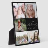 Unsere Blended Family Four Collage Plaque Fotoplatte (Seite)