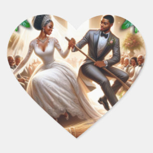 Unsere Bliss-Aufkleber für den Hochzeitstag Herz-Aufkleber