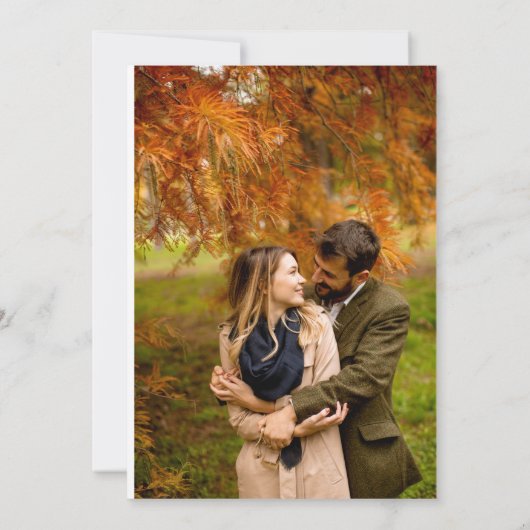 Unsere Bohemische Elopement-Ankündigung Ankündigung (Rückseite)