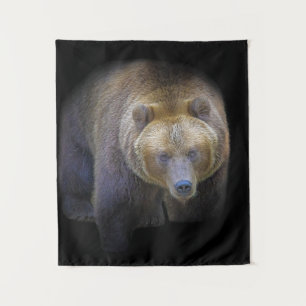Unsere Brun Grizzly Animal Vie Sauvage Forêt Jungl Wandteppich