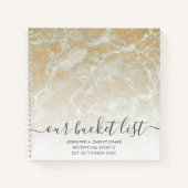 Unsere Bucket List Beach Vibes Notizblock (Vorderseite)