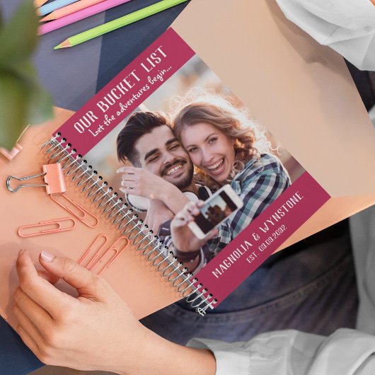 Unsere Bucket-Liste | Magenta Foto Scrapbook Notizblock