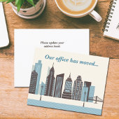 Unsere Büros haben die moderne Skyline der Stadt v Ankündigung