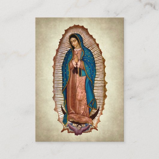 Unsere Dame aus Guadalupe, römisch-katholische Geb Platzkarte (Vorderseite)