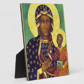 Unsere Dame Czestochowa Black Madonna Poland Icon Fotoplatte (Seite)