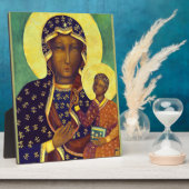 Unsere Dame Czestochowa Black Madonna Poland Icon Fotoplatte (Seite)