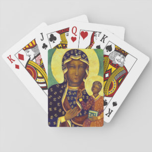Unsere Dame Czestochowa Black Madonna Poland Icon Spielkarten