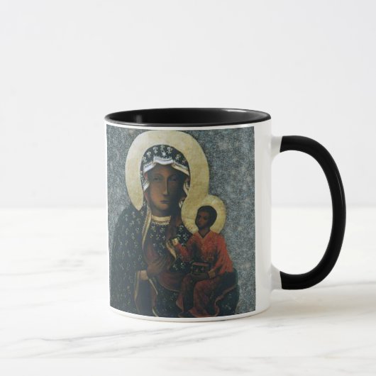 Unsere Dame Czestochowa Devotional Bildes, Tasse (Rechts)