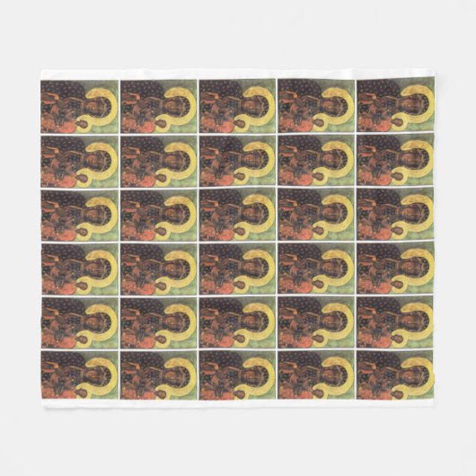 Unsere Dame Czestochowa Fleecedecke (Vorderseite (Horizontal))