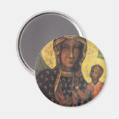 Unsere Dame Czestochowa Magnet (Vorderseite/Rückseite)